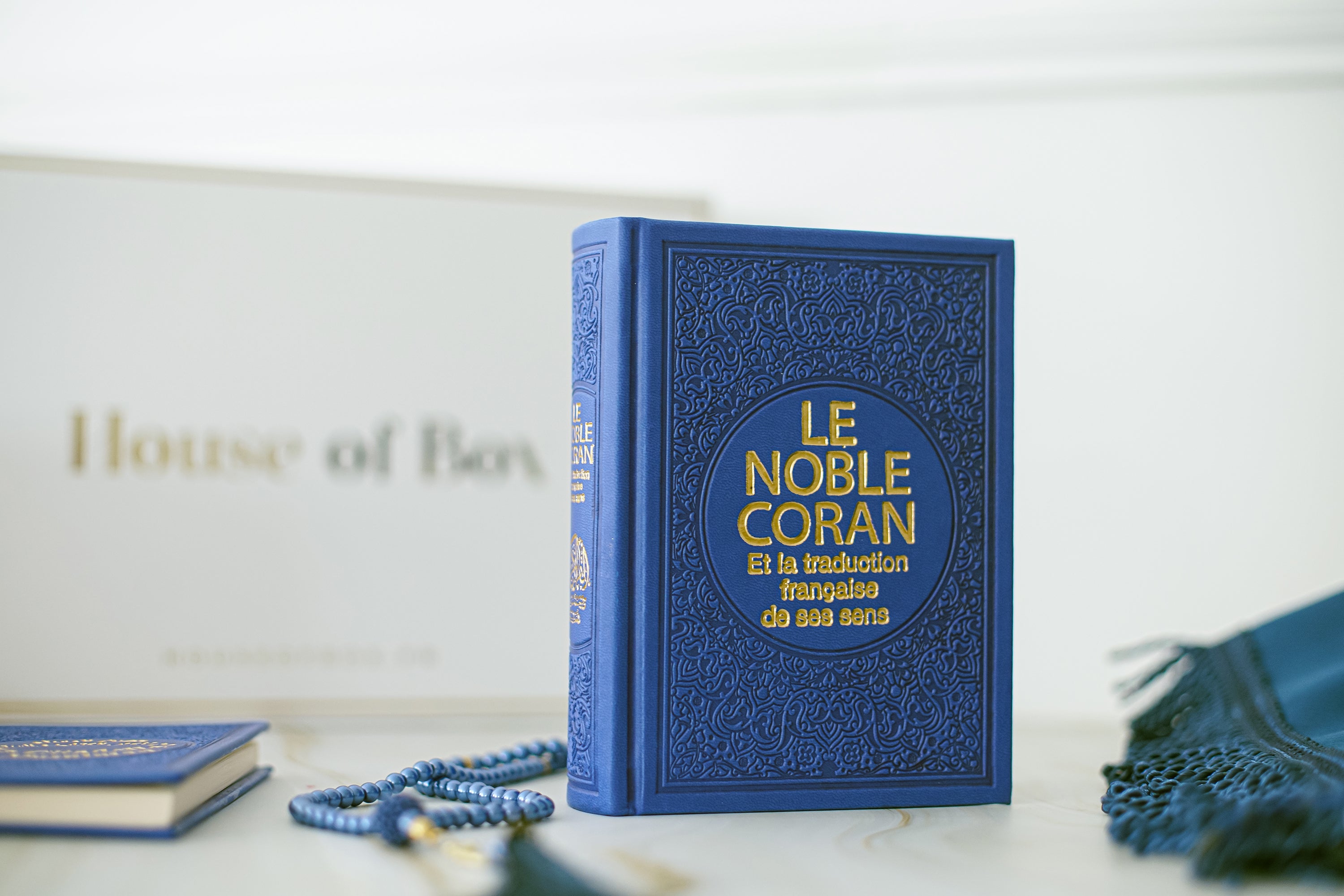 Coran Français arabe édition deluxe bleu marine – MEJANA