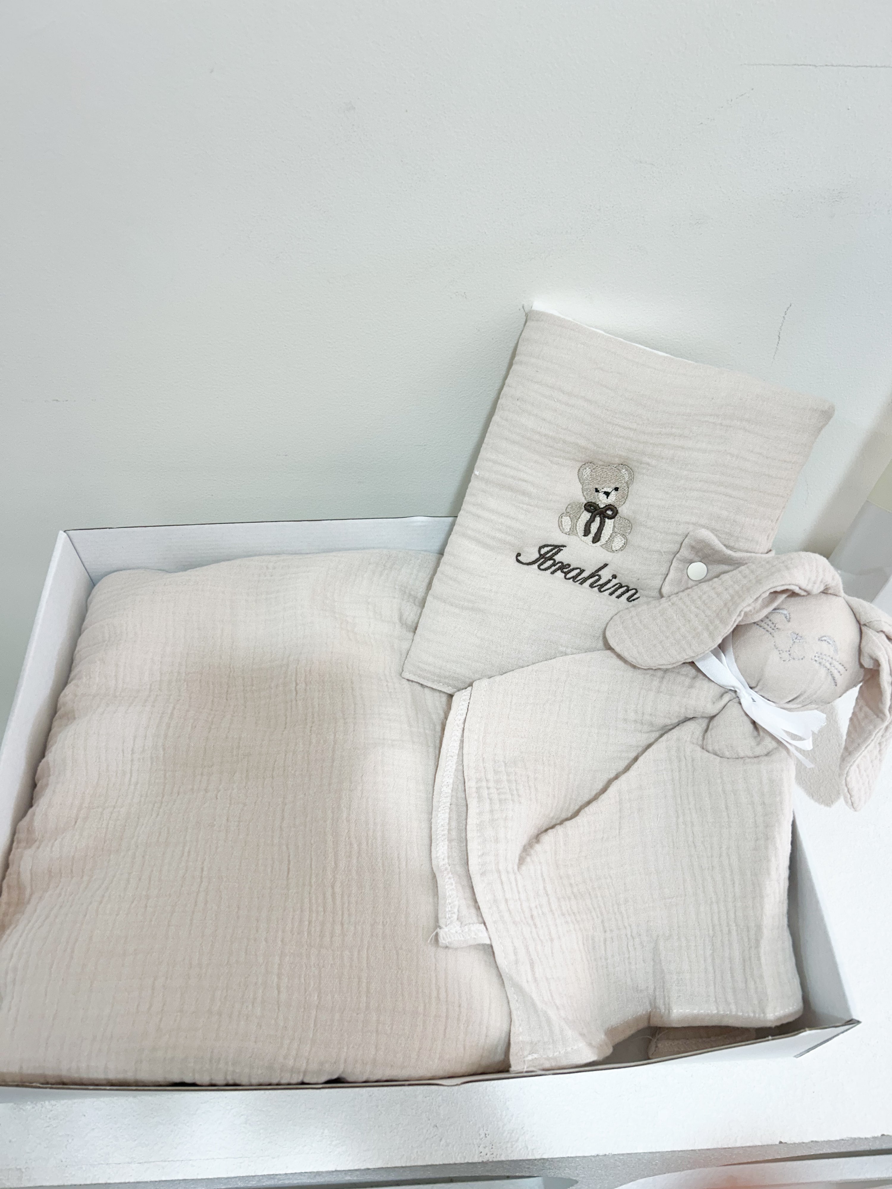 Coffret naissance nude gaz de coton