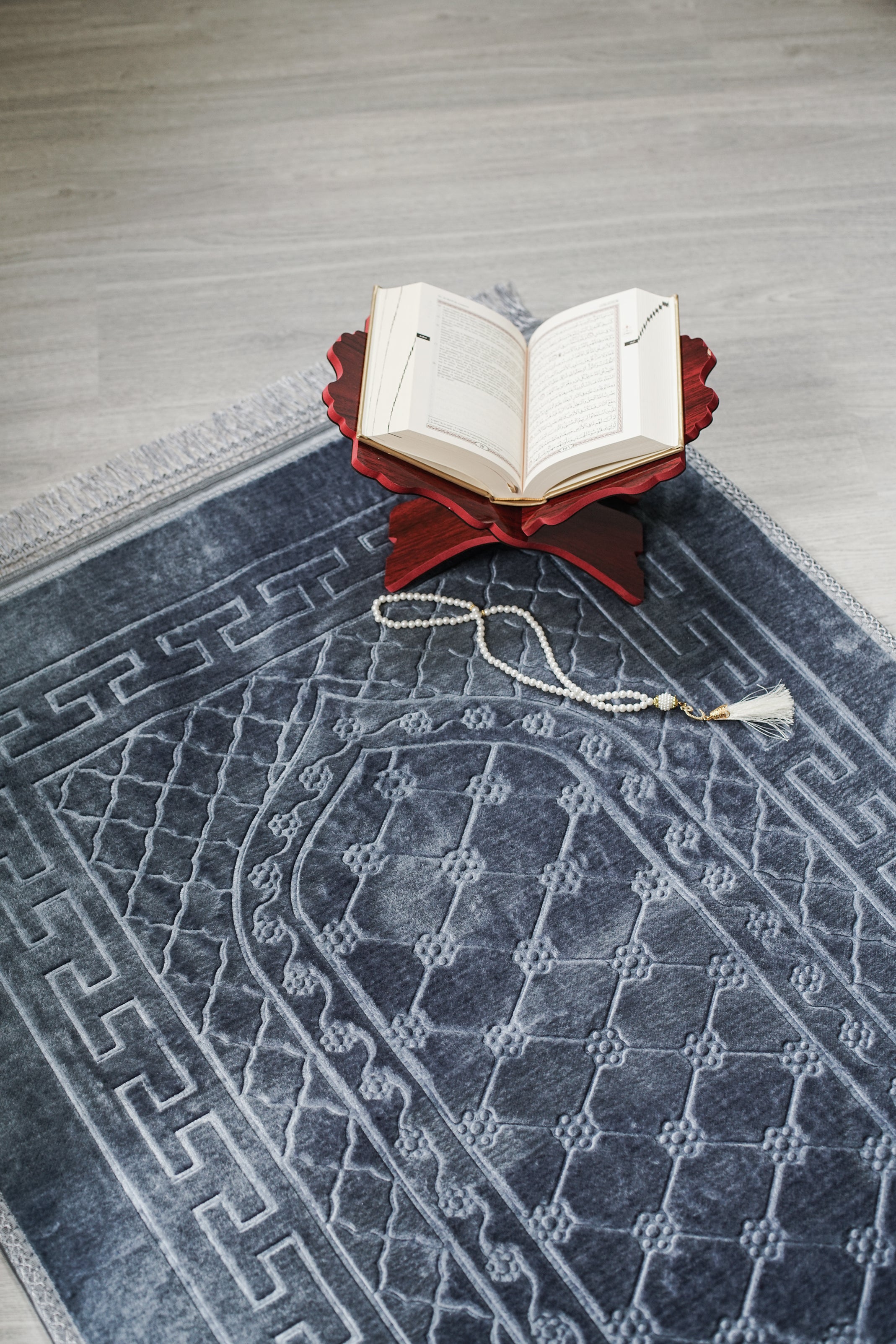 Tapis de prière musulman épais et doux Ramadan Tapis islamique Broderie  Masjid Décoration intérieure