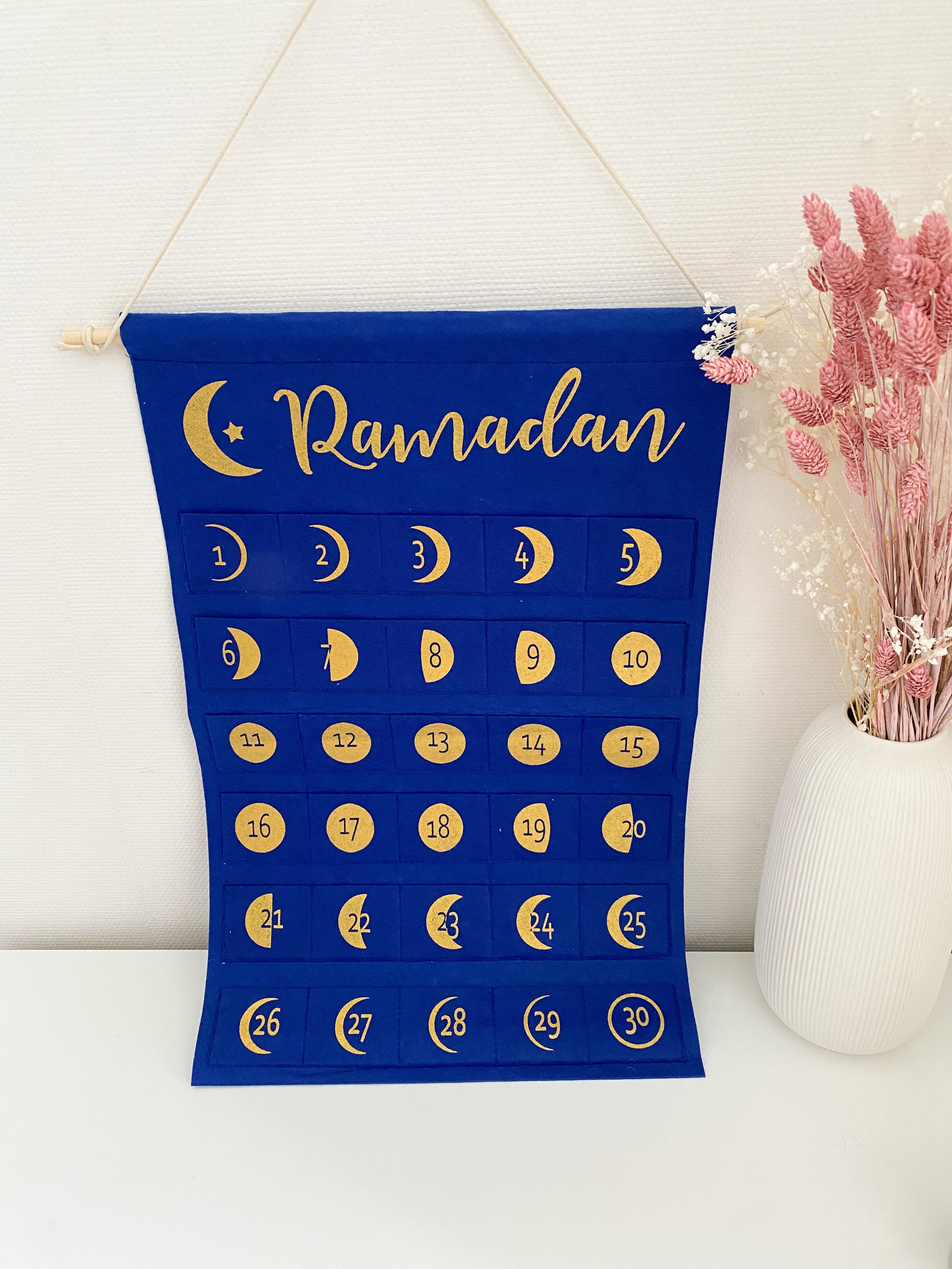 Calendrier ramadan bleu